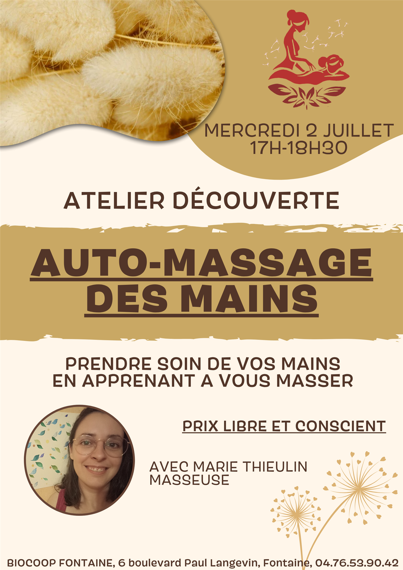 Atelier Découverte Auto-massage - mercredi 2 juillet 2025