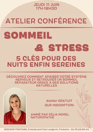 Atelier SOMMEIL & STRESS : 5 clés pour des nuits enfin sereines - 11/06 - 17h-18h30