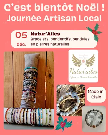 Journée Artisan Local : Natur'Ailes, bijoux en pierres naturelles