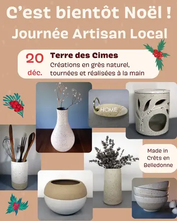 Journée Artisan Local : Terre de Cimes, céramiques en grès naturel